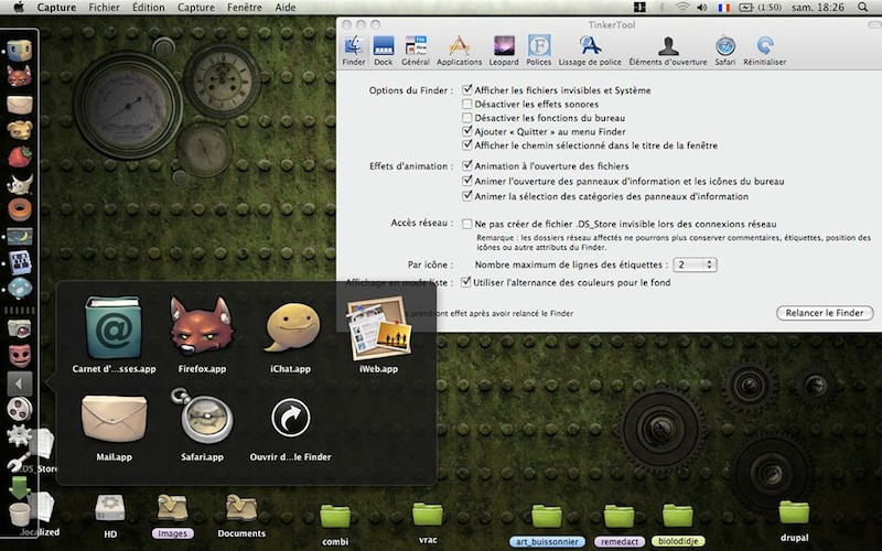 Icones Buuf sur Mac : screenshot
