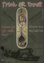 Flyer d'exposition d'illustrations sur Halloween