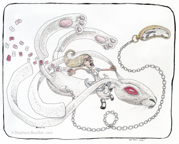 Alice et le lapin blanc