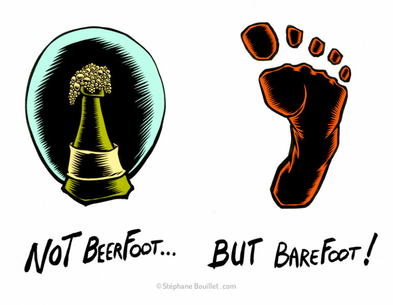 J255 /// BEER FOOT ? BAREFOOT !