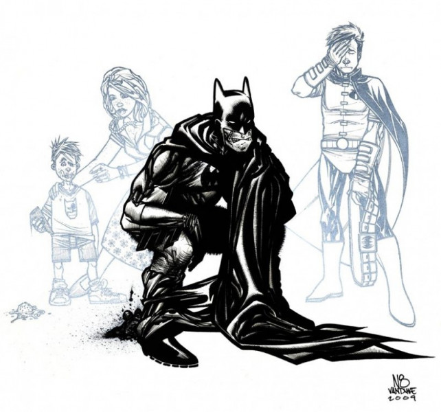 Batman en chie