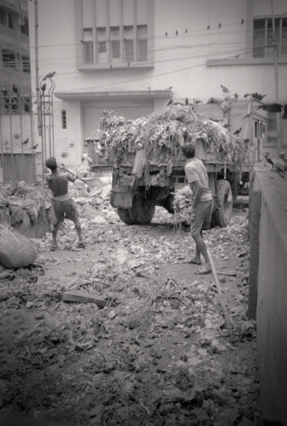 Éboueurs en Inde