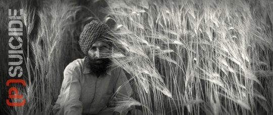 Carte de visite suicide des paysans en Inde