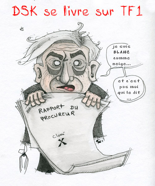 Dessin DSK interviewé sur TF1