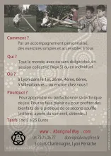 Proposition de flyer recto verso pour une association donnant des cours de didgeridoo