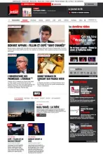 Webdesign: Blanc, rouge et gris: France inter