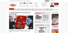 Webdesign: Blanc, rouge et gris: Libération