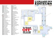 plan du Grand Off de la BD d'Angoulême
