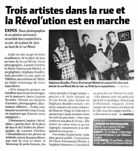 Article de presse pour la Révol'ution I
