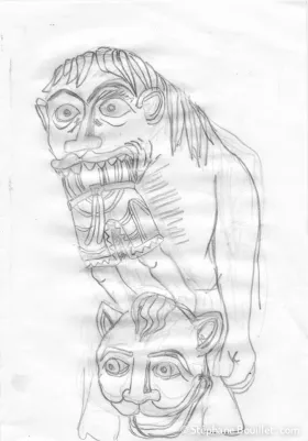 Croquis original. Ne pas aller trop dans les détails