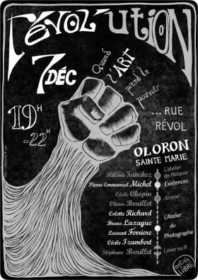 Révol'ution / vernissages en commun à Oloron Sainte Marie