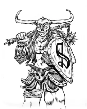 Guerrier barbare - Album CD couverture