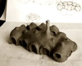 Maison bulle en argile