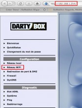 Configuration Darty box