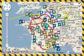 Carte du nucléraire en France