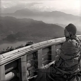 Bouddha à la pagode de Pokhara | Népal