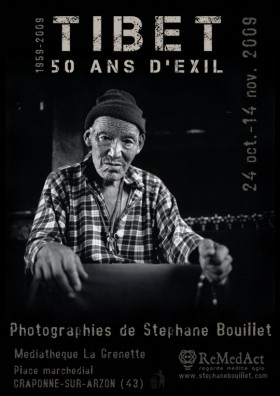 Flyer - Affiche de l'exposition photographique Tibet