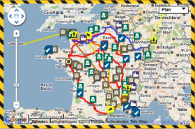 Carte du nucléraire en France