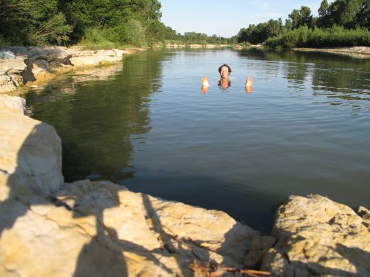 Baignade Gardon sur anduze