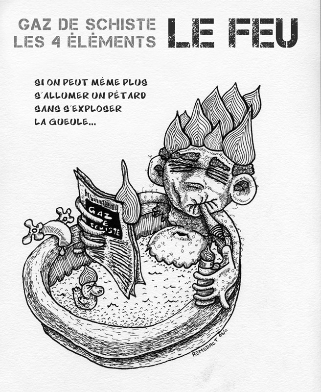Gaz de schiste: le FEU