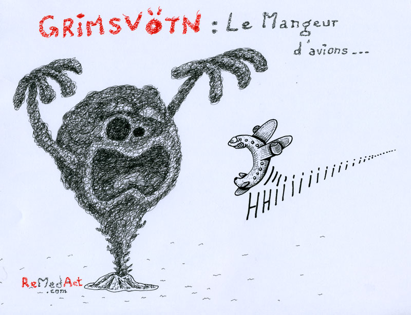 Grimsvötn et avions