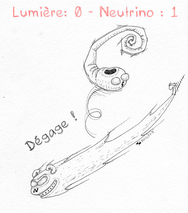 Neutrino/Lumière: 1/0