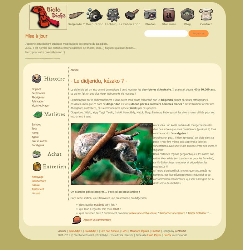 Ancien design de Biolodidje