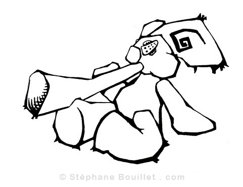 Didgeridoo: position assise