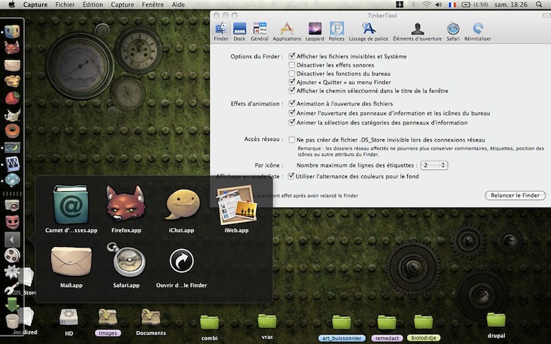Icones Buuf sur Mac : screenshot