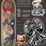 M-O-U-SE: Mad Original Urban StylE Quand une souris dessine dans un style urbain, elle accouche de M.O.U.SE: des illustrations originales sur papier, mais surtout sur des skates et Artoyz (figurines vinyle, du chat au singe chaotique, en passant par le lapin crétin). Stéphane Bouillet s’est intéressé de près au Street Art (dessin de rue, traditionnellement à la bombe aérosol) en appliquant ses codes: rapidité d’exécution, fausse simplification des formes et du trait, détourage (...) sans oublier une bonne d