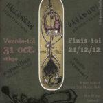 Flyer d'exposition d'illustrations sur Halloween