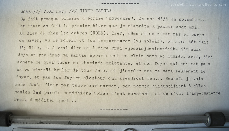 J043 /// Hiver estula