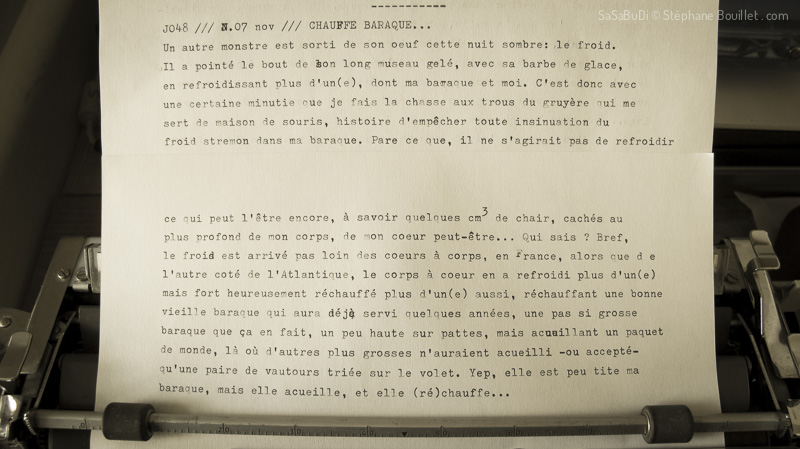 J048 /// Chauffe baraque
