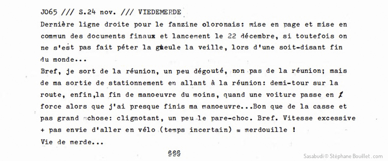 J065 /// Vie de merde