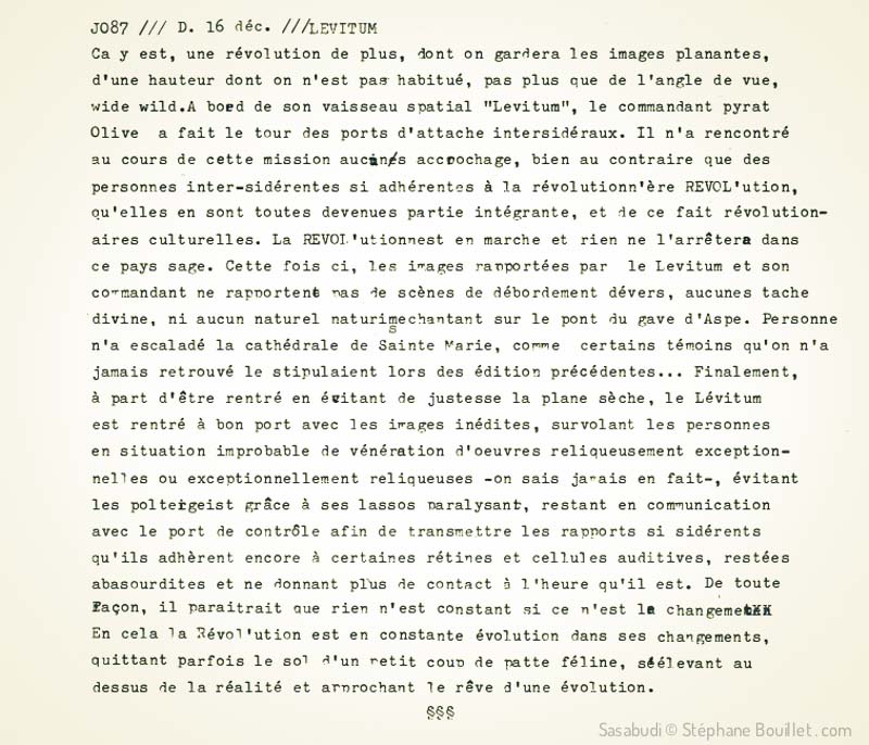 Sasabudi /// J087 /// LEVITUM