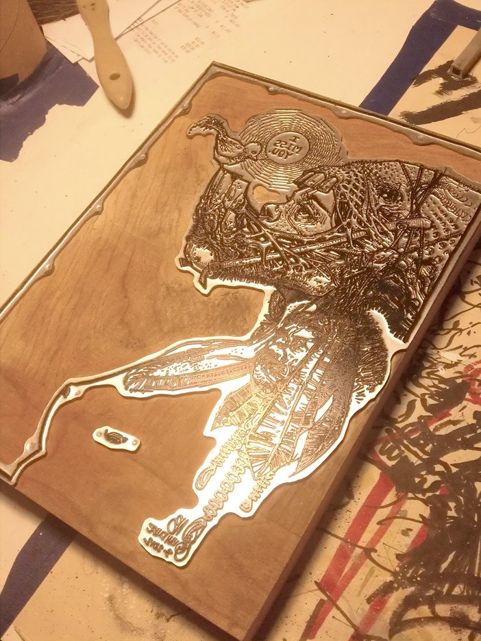 Plaque pour impression