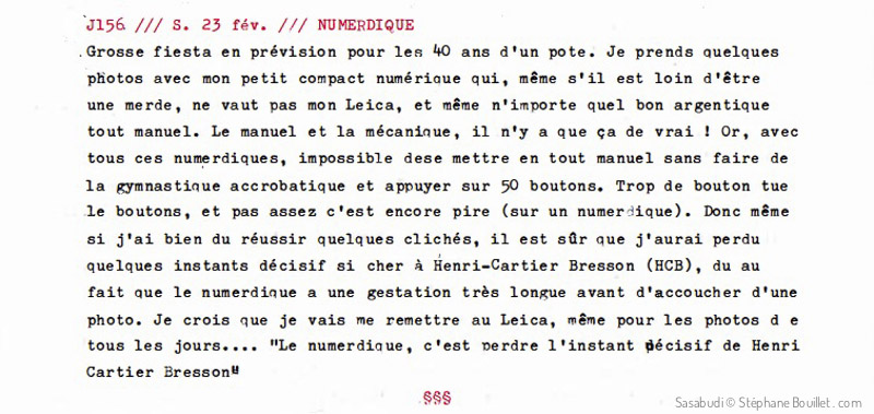 J156 /// NUMERDIQUE