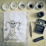 Peinture japonaise: encre de chine