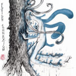 J361 /// FLUIDE CONNEXION : dans une forêt, une femme nue se connecte avec un arbre dont le fluide énergétique l'enveloppe, lui donne des ailes…