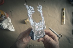 PaperToy /// Mao & Q.I. walking dead