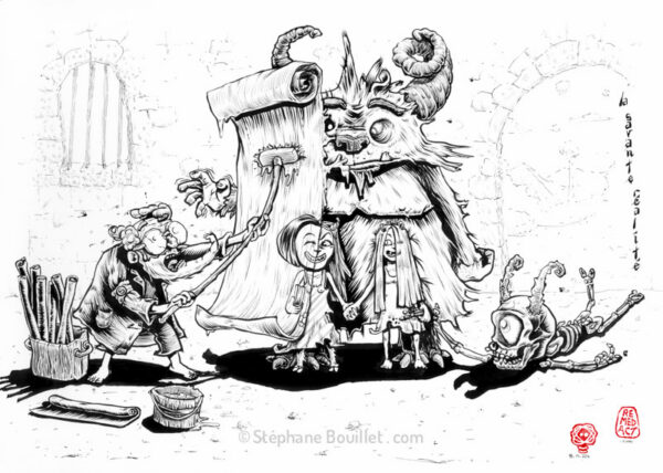 J263 /// Le scientifique colleur d'affiches