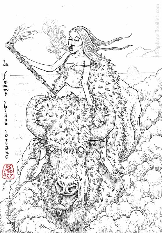 J277 /// La femme bison blanc