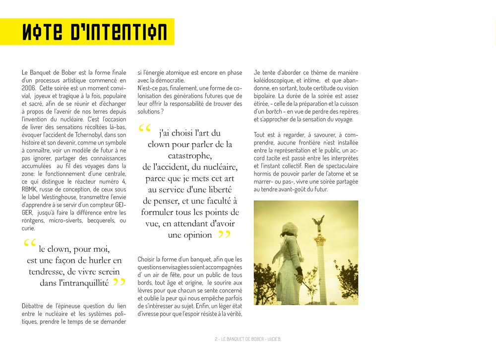 Le banquet de Bober - dossier