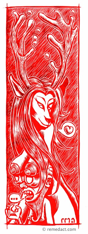 Le père Noël voit rouge