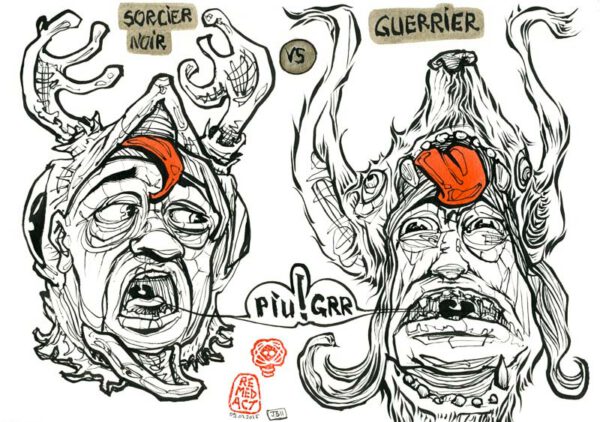 J311 /// Guerrier vs sorcier noir