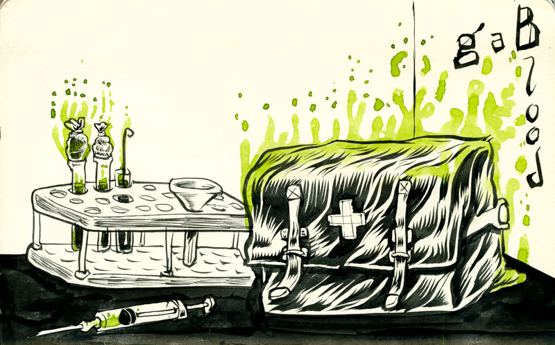 Bag and blood samples