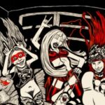 L7 band in rock motel for squame fanzine