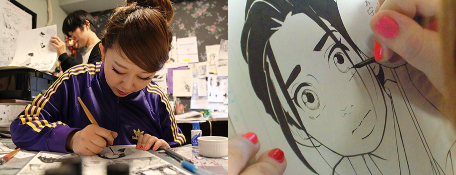 Manben – mangaka at work !