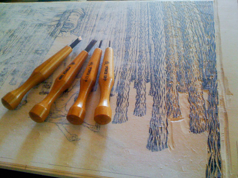 Estampes japonaises: la gravure des lignes