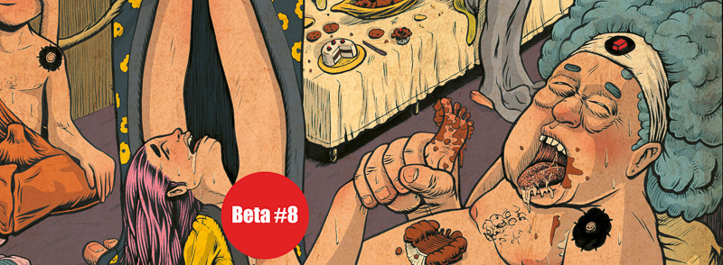 Une partie de la couverture du fanzine Beta #8